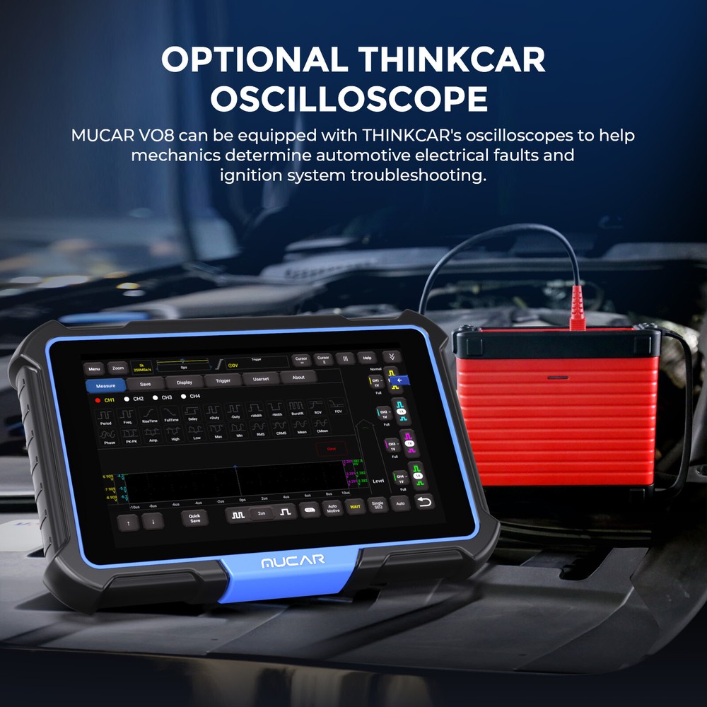 MUCAR VO8 Bidirectional Scanner Auto Diagnostic Tool Full System K!ey Programmer