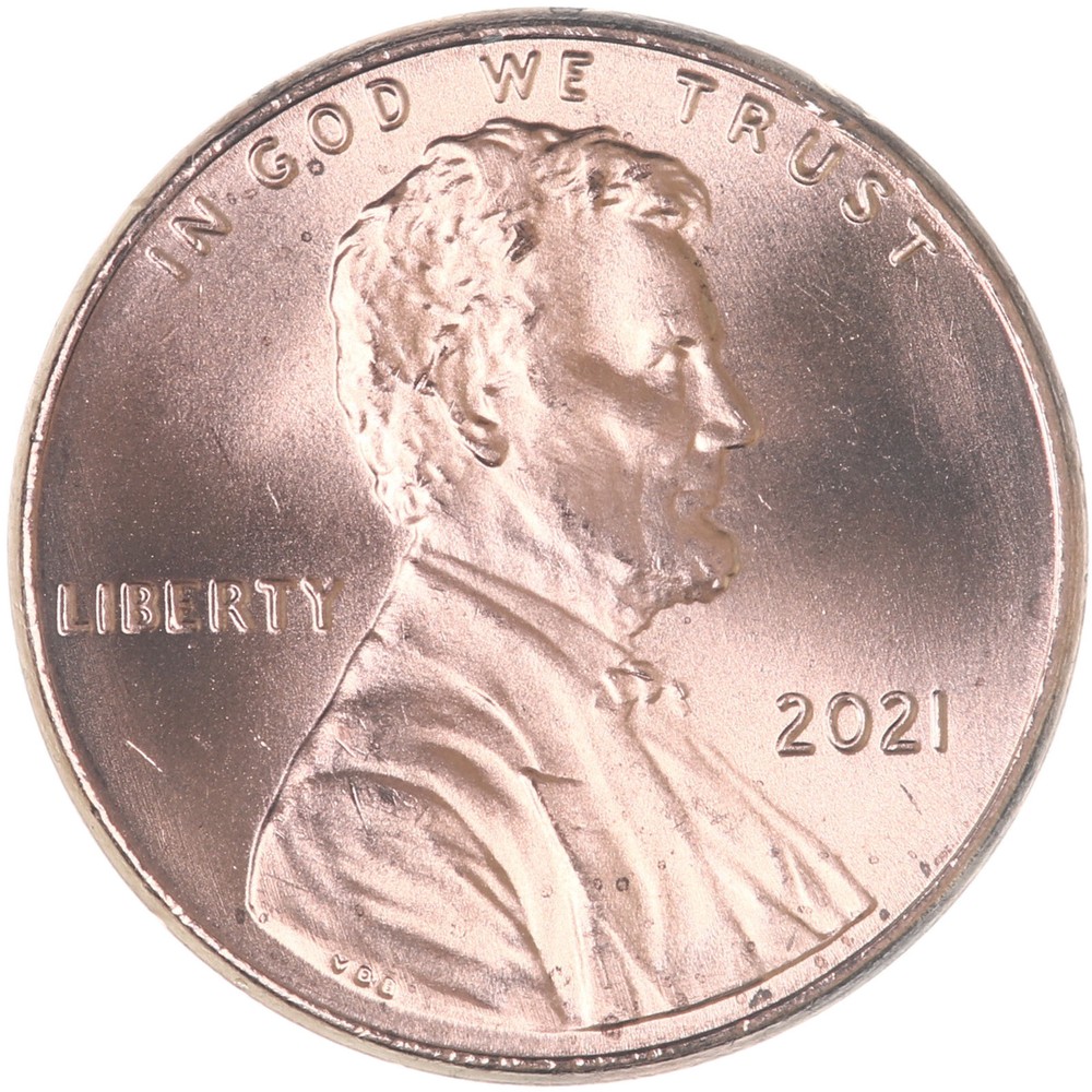 2021 (P) Lincoln Shield Cent Choice BU Penny US Coin