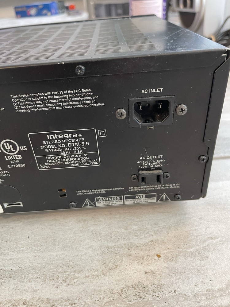 Integra DTM-5.9 Stereo Receiver - Tested