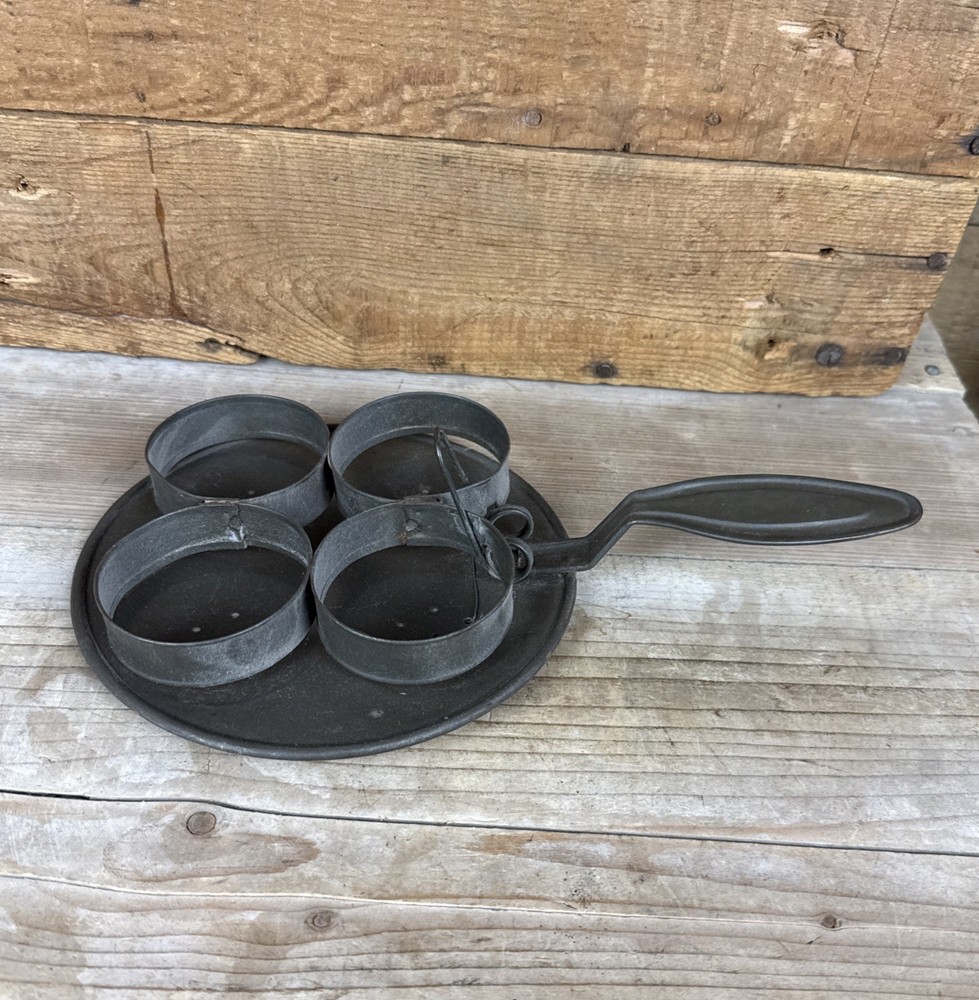 Antique Tin Ware Egg Poacher