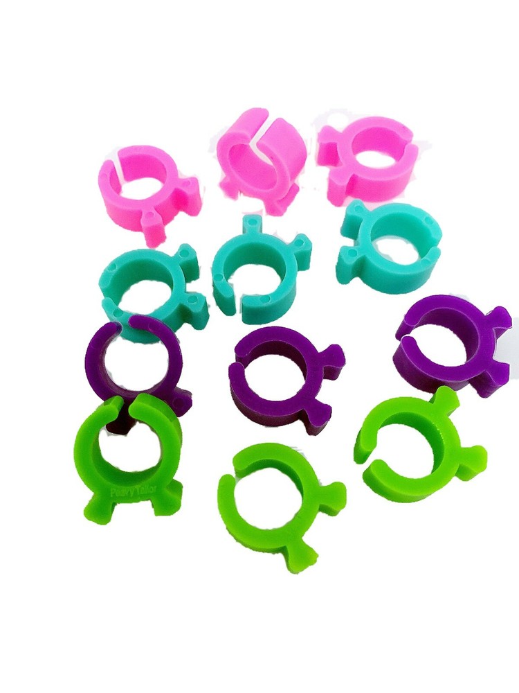 PeavyTailor 36Pcs (#12) Bobbin Holders Thread Clips Spool Huggers for Embroidery