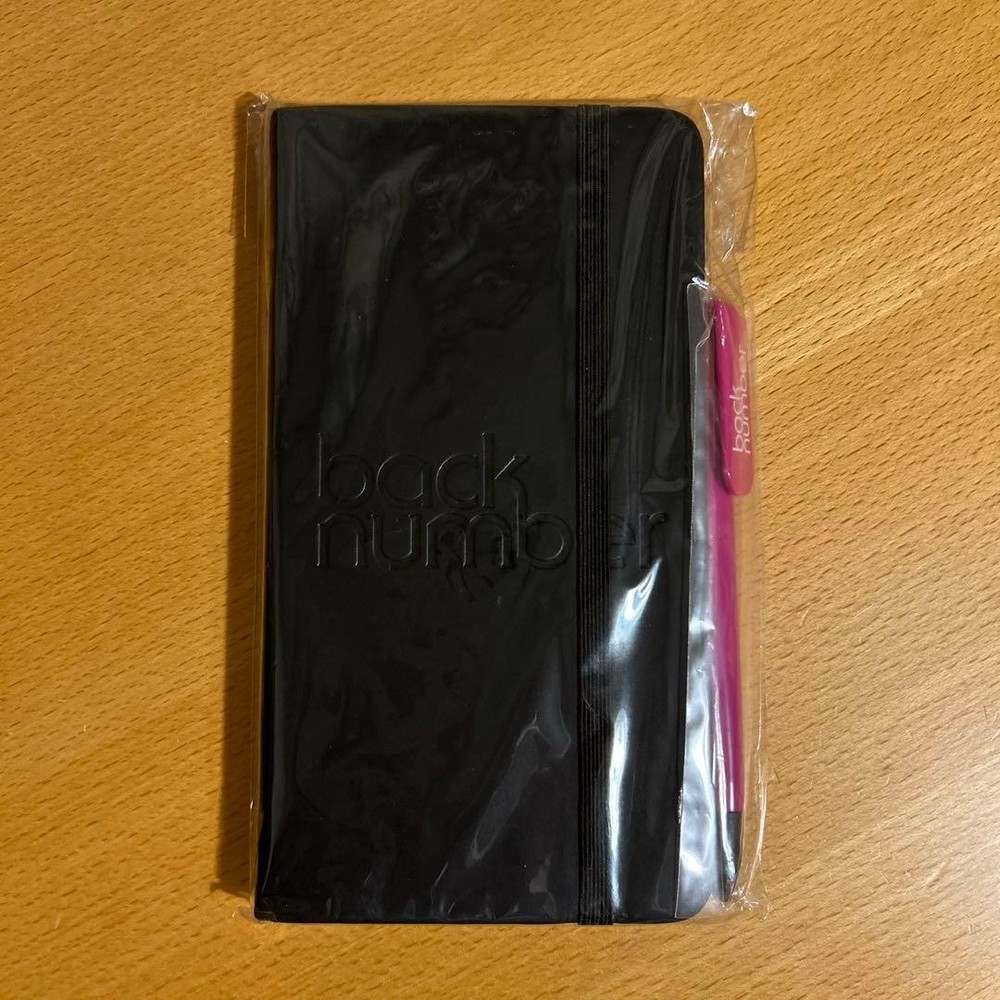 back number official goods Moleskine style notebook