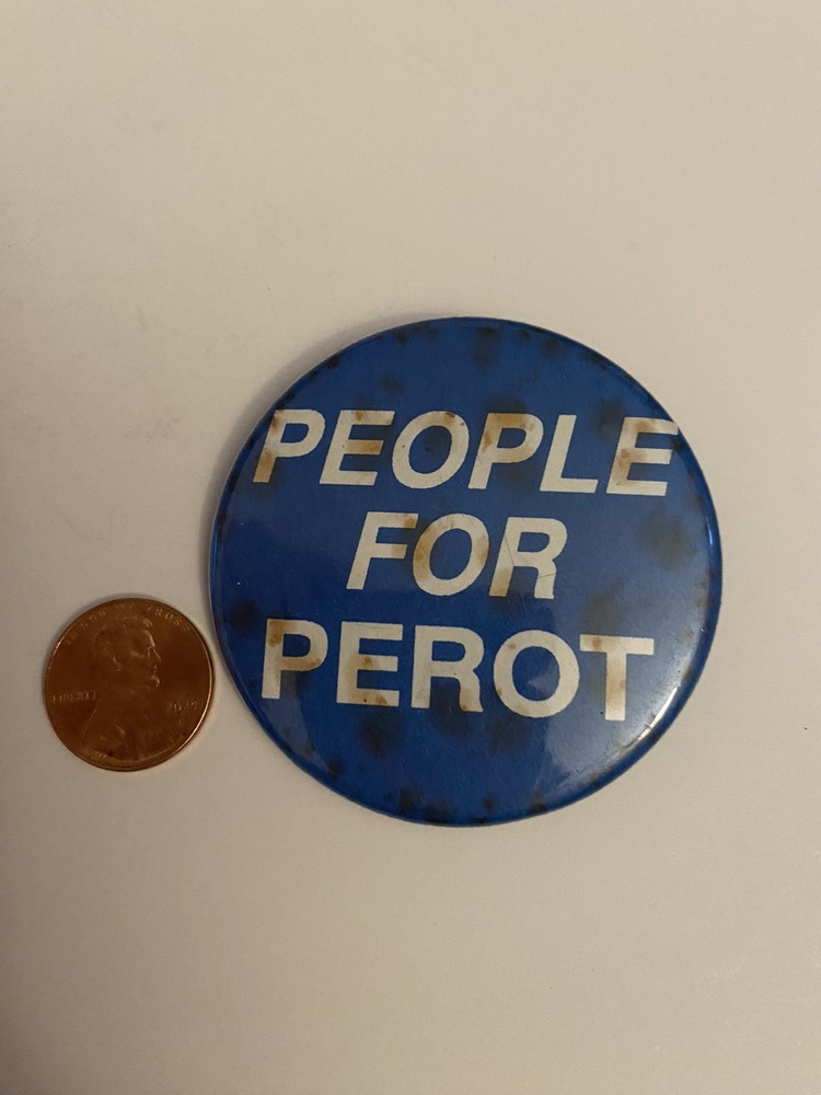 People For Perot Pin Back Button P34