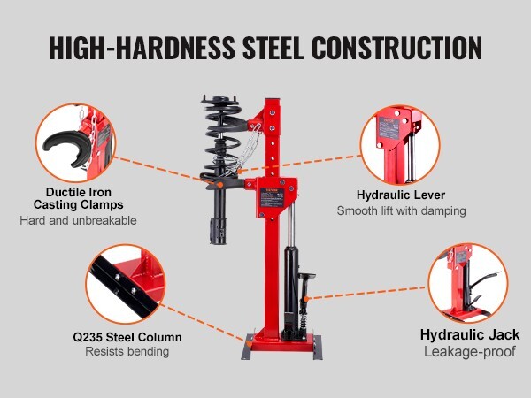 VEVOR Strut Spring Compressor, 4.5 Ton/9920 LBS Hydraulic Jack