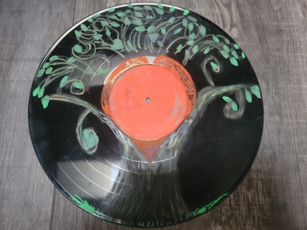 Handpainted 12"vinyl Record