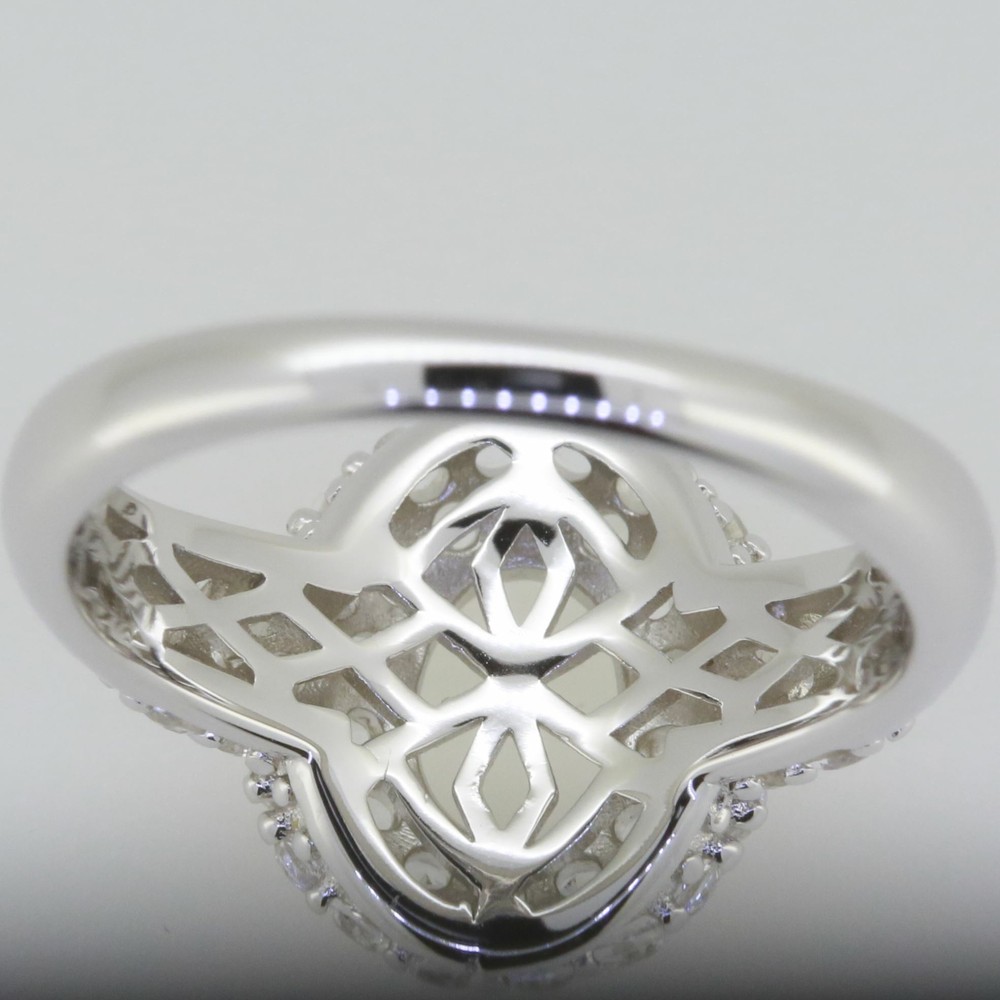 Sterling Silver Semi Mount Ring Setting Oval OV 8X6mm