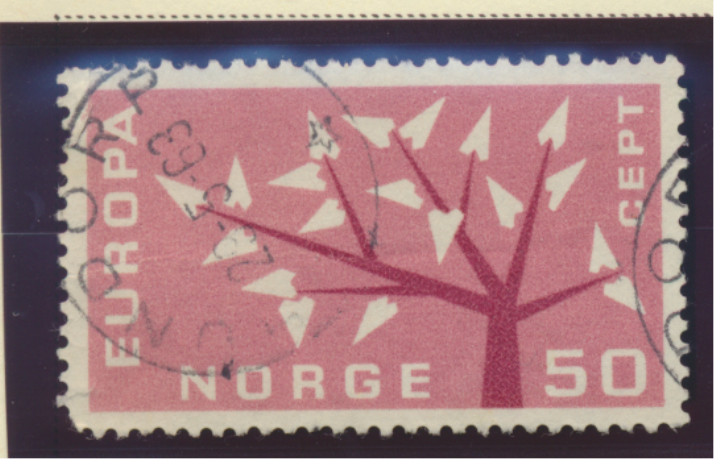 Norway Stamp Scott #414, Used