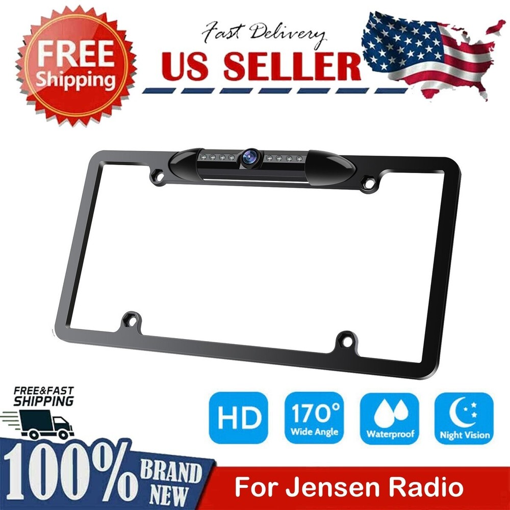 Backup Camera Rearview License Plate Frame for Jensen CM701MIR