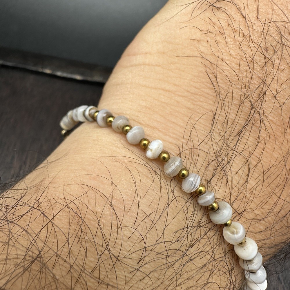 Ancient Old Soleimani Agate Beads Bracelet