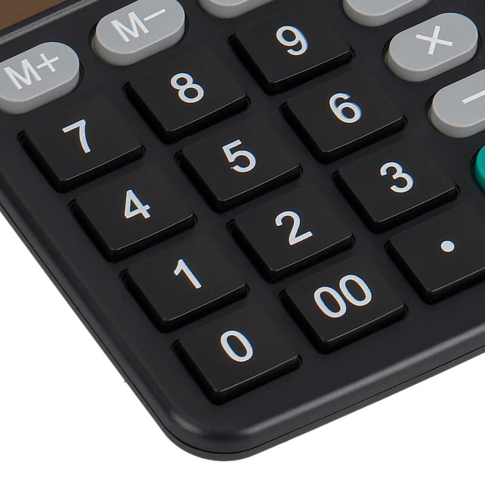 Desktop Calculator 12 Digit Display Battery Solar Basic Big Button Business Home