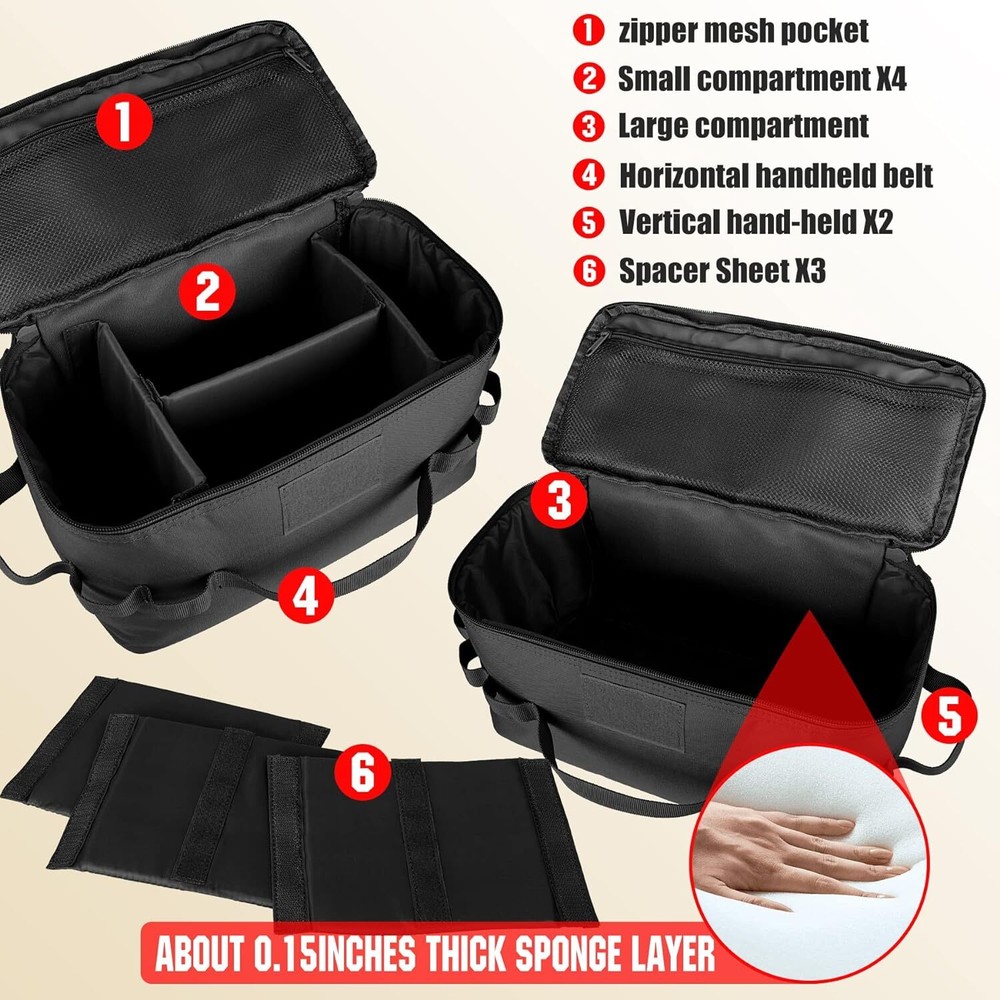 Car Trunk Organizer Kitchen Waterproof Camping Multi Compartment Storage Box Bag