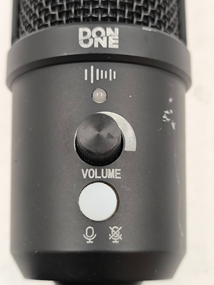 Done One Microphone Used Working Black