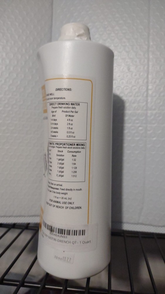 POULTRY NUTRI-DRENCH QT - 1 Quart