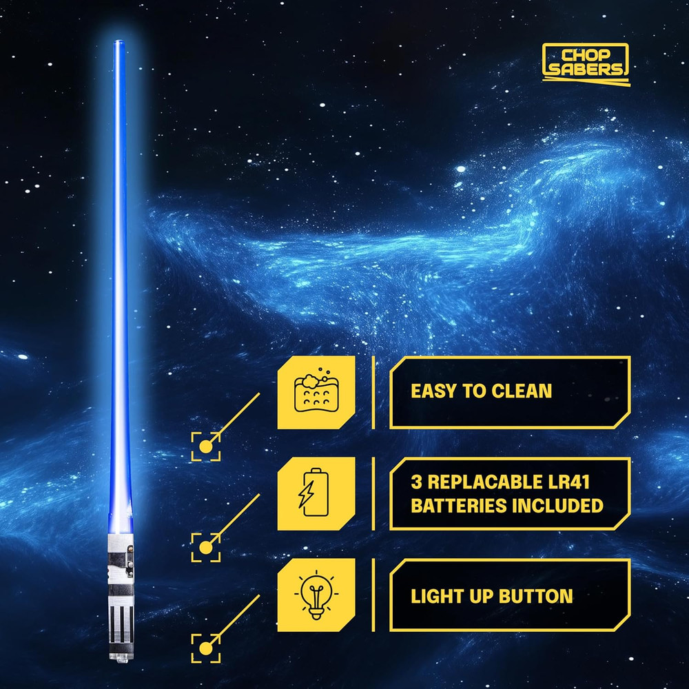 Lightsaber Led Light up Chopsticks (2 Pair, Red & Blue)