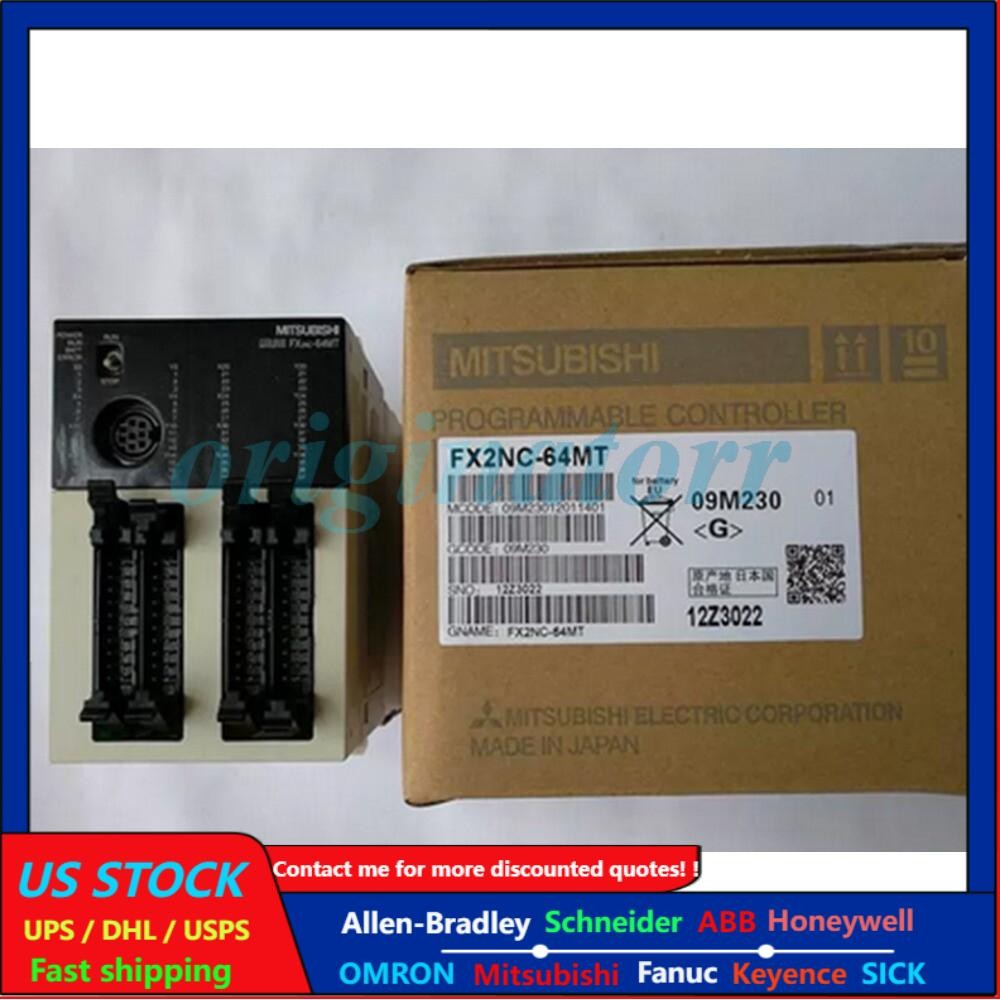New Mitsubishi FX2NC-64MT PLC Programmable Controller Expedited Shipping One