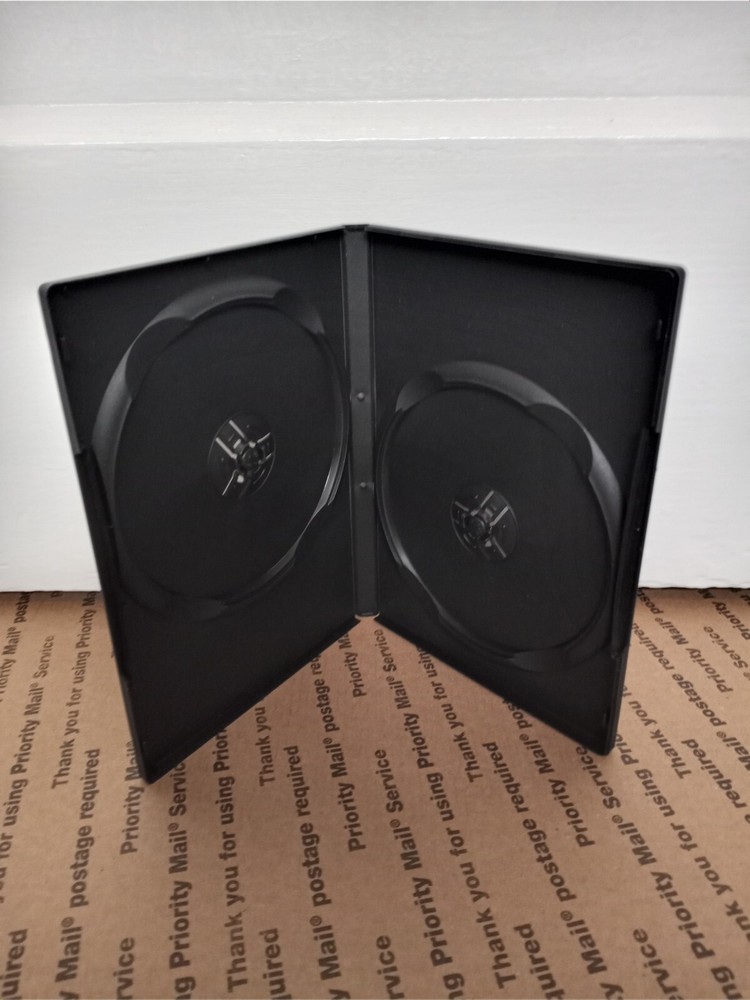 3 Empty DVD Cases - Replacement for Single or Double mixed new or used
