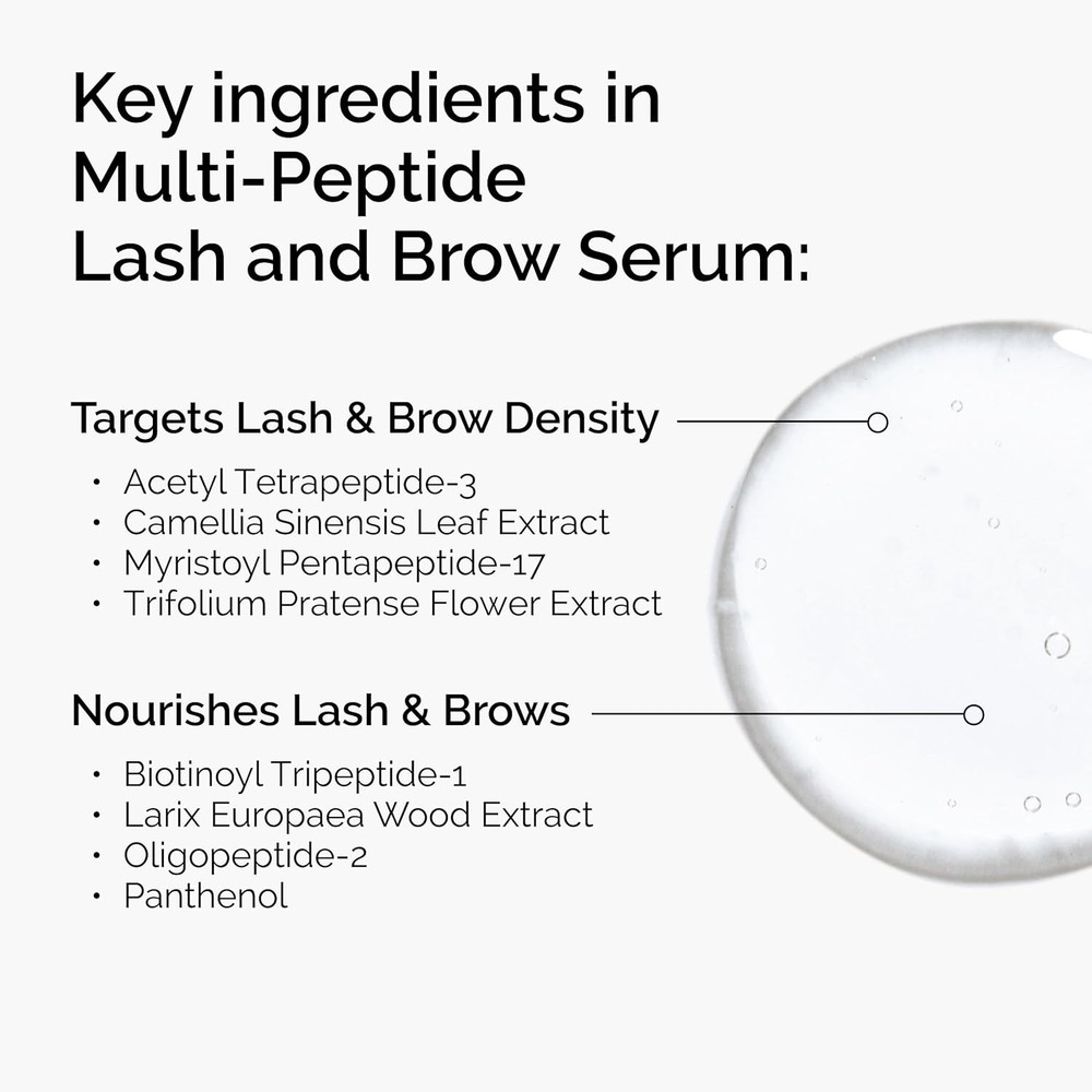 The Ordinary Multi-Peptide Lash & Brow Serum for Thicker, Fuller Lashes & Brows