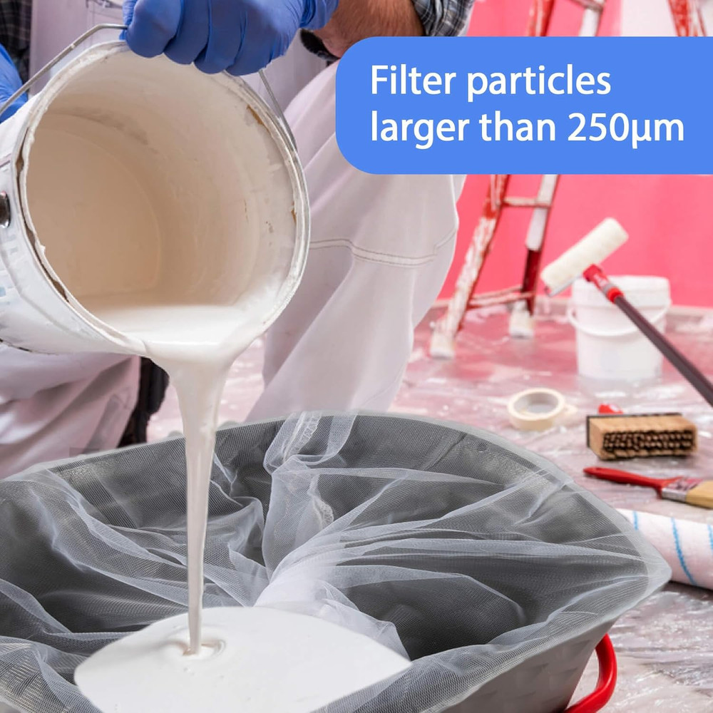 Sukh 10PCS Paint Strainer Bag - 5 Gallon Paint Filter Strainer Bucket with Elast
