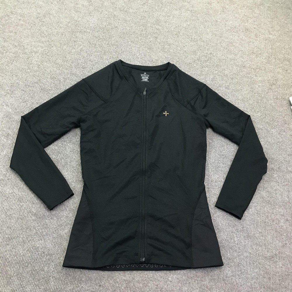 Tommie Copper Jacket Mens Medium Black Lower Back Support Compression Zip