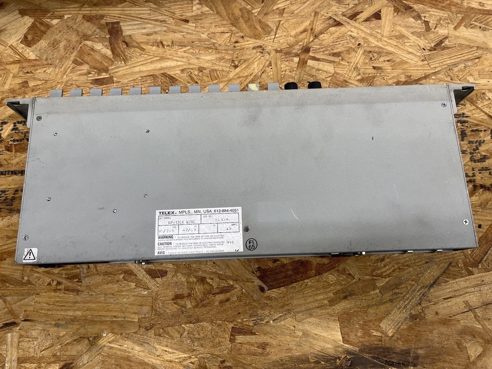 UNTESTED RTS Telex KP-12LK 12 Position Key Panel Intercom System