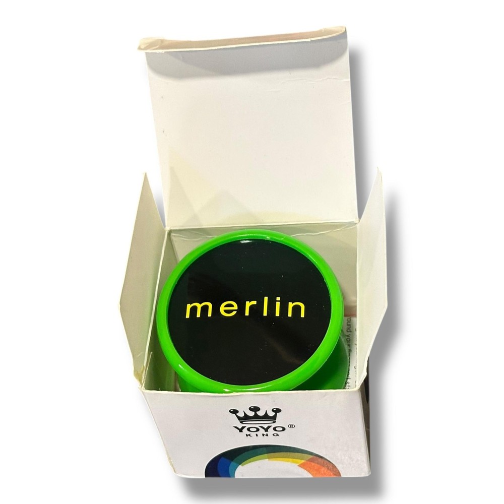 Green Merlin Yo-Yo Responsive Trick Toy Extra Strings Beginner Pro Gift