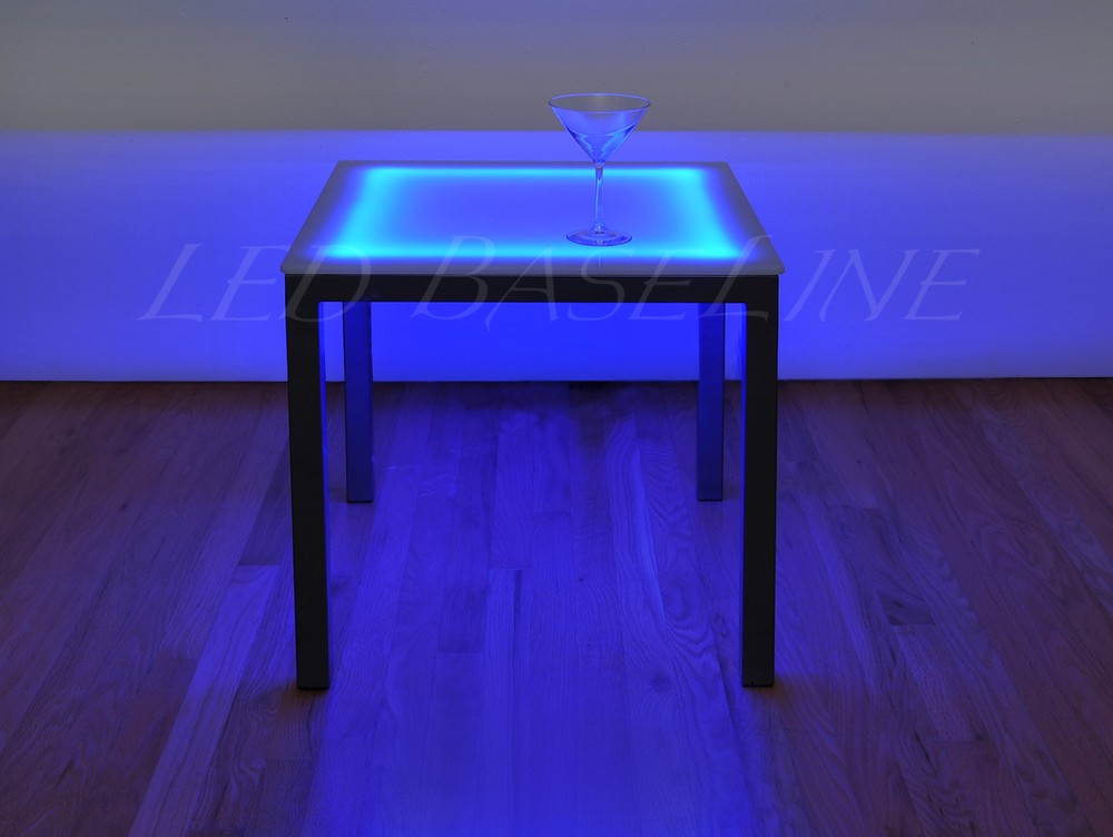 19" LED SIDE TABLE Lighted COLOR CHANGING MODERN