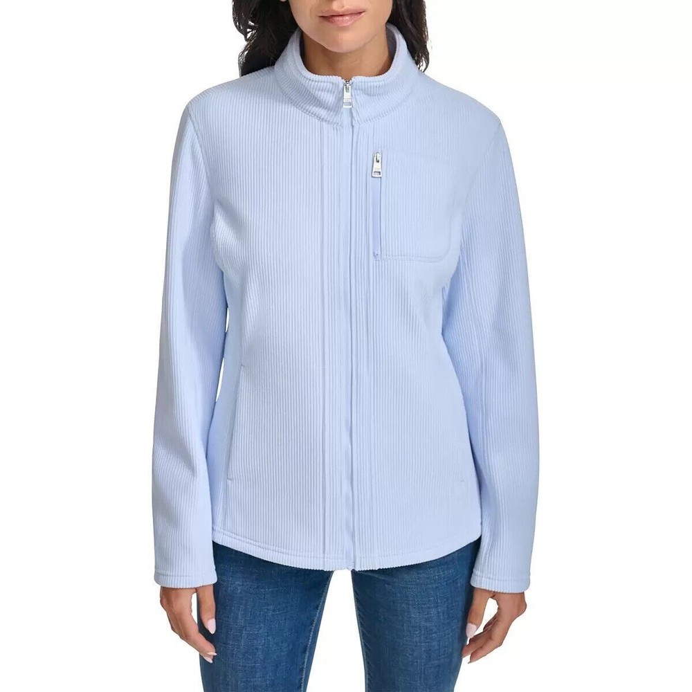Andrew Marc Women's Ribbed Full Zip Jacket, Halogen, S