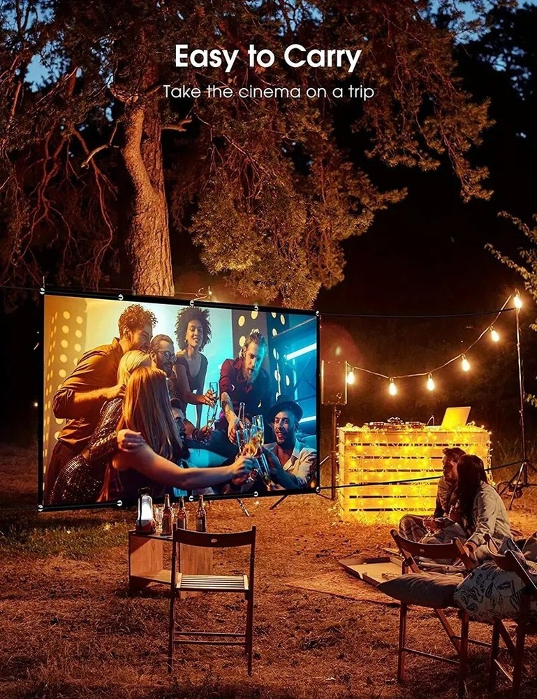 High definition foldable portable projection screen 100 inches