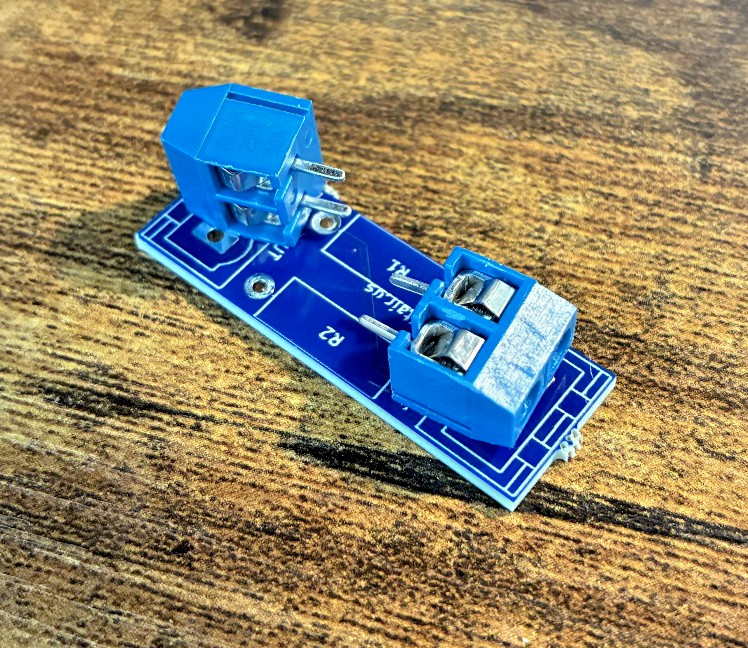 Inline Resistor Divider PCB With Screw Terminals