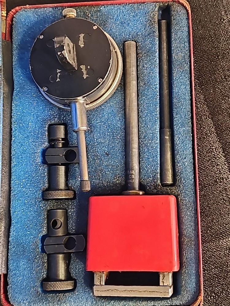 Vintage Central Tool Co. Universal Dial Test Indicator + Case