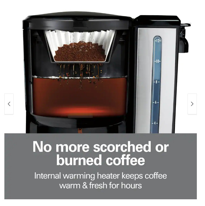 Hamilton Beach BrewStation 12-Cup Programmable Coffee Maker Dispensing