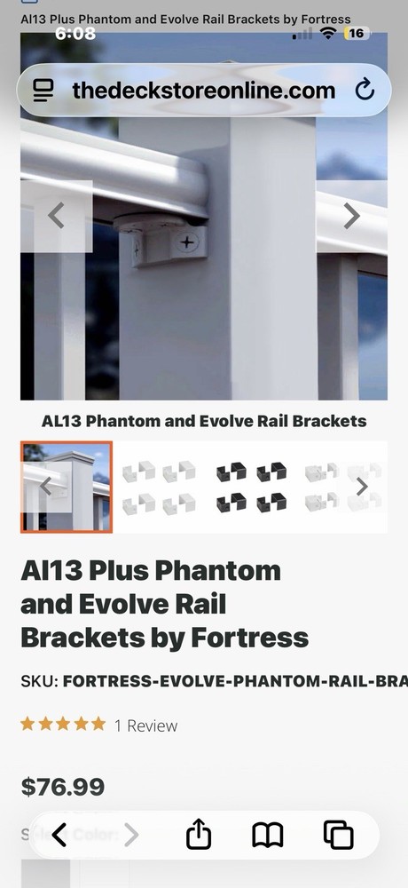 AL13 Phantom and Evolve Rail Brackets