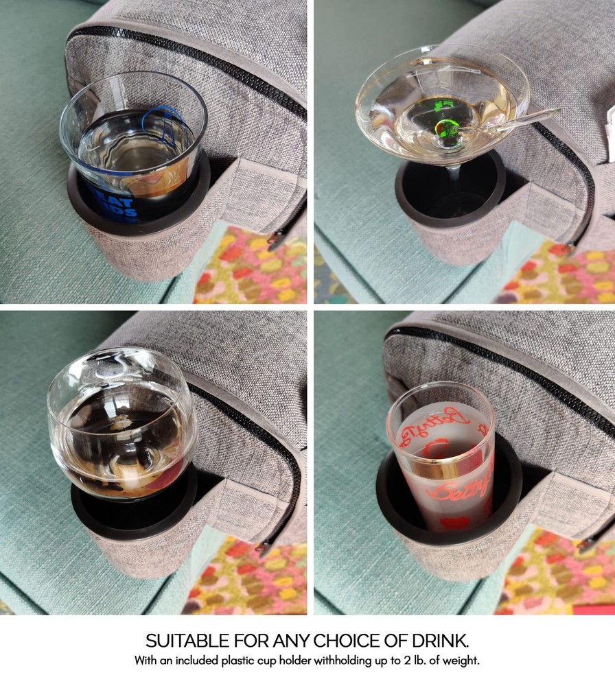 Couch Caddy - Armchair Caddy Remote Control Holder Armrest Organizer Recliner...