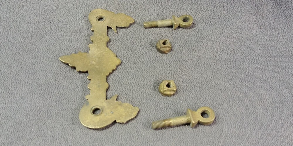 Bronze Drop Bail Drawer Pull Handle Cherub Head Wing Figure Victorian Hardware