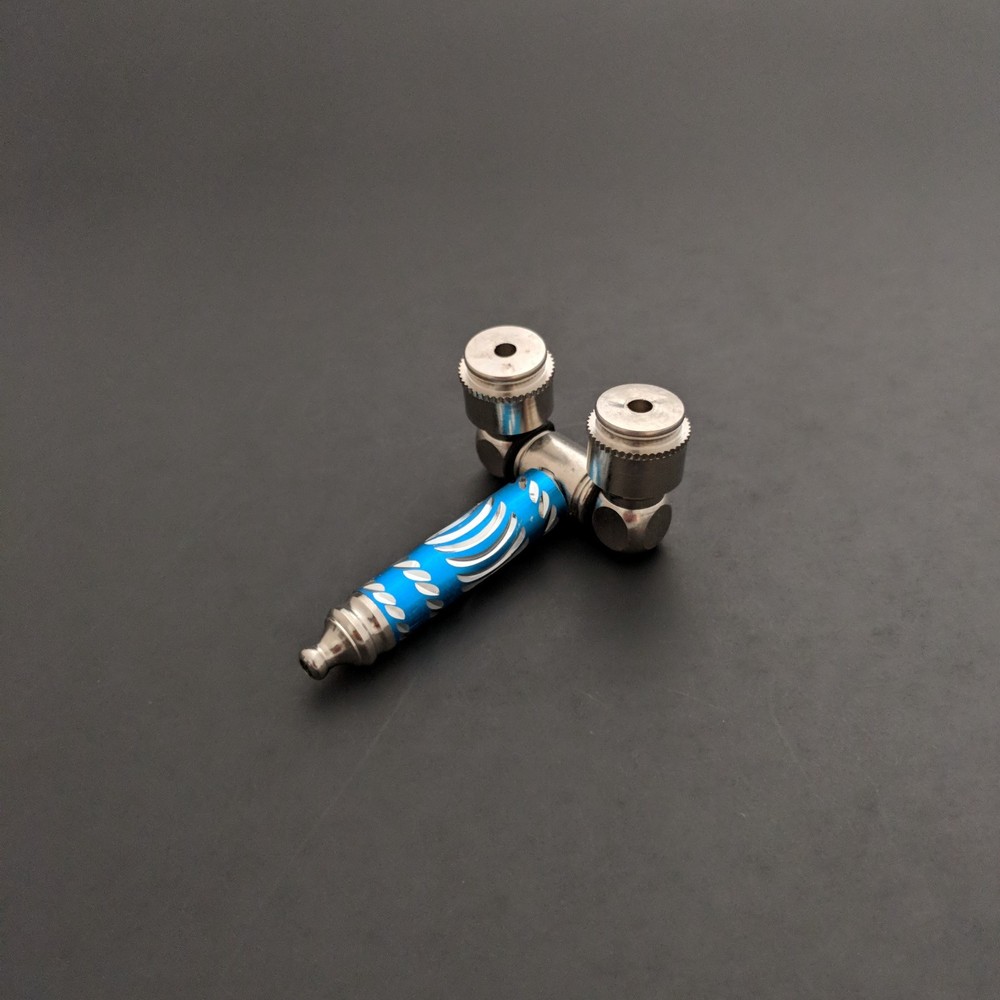 1 Metal double bowl pipe