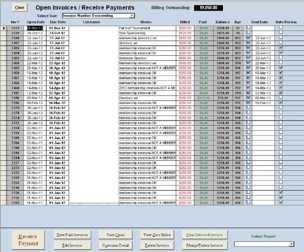 Association / Club full member management application , uses Microsoft Access