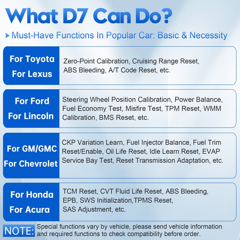 2024 XTOOL D7 V2.0 Full System Bidirectional OBD2 Scanner E.CU Coding CAN FD FCA