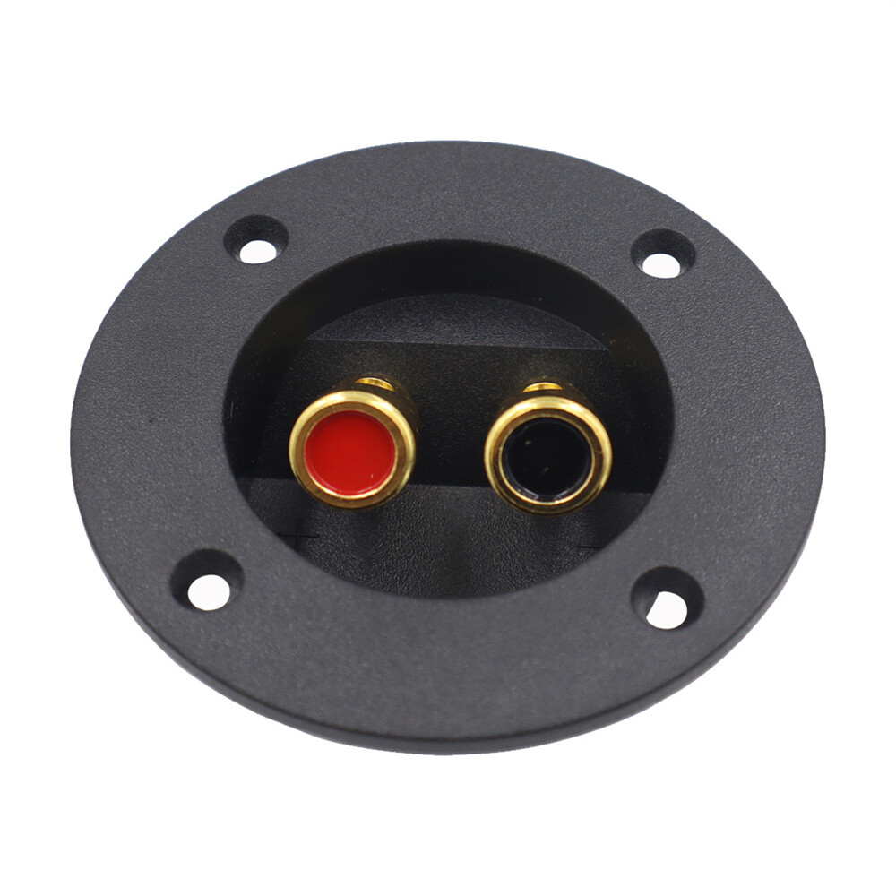 3'' Double Binding Round Plate Push Spring Loaded Jacks Speaker Box Terminal Cup