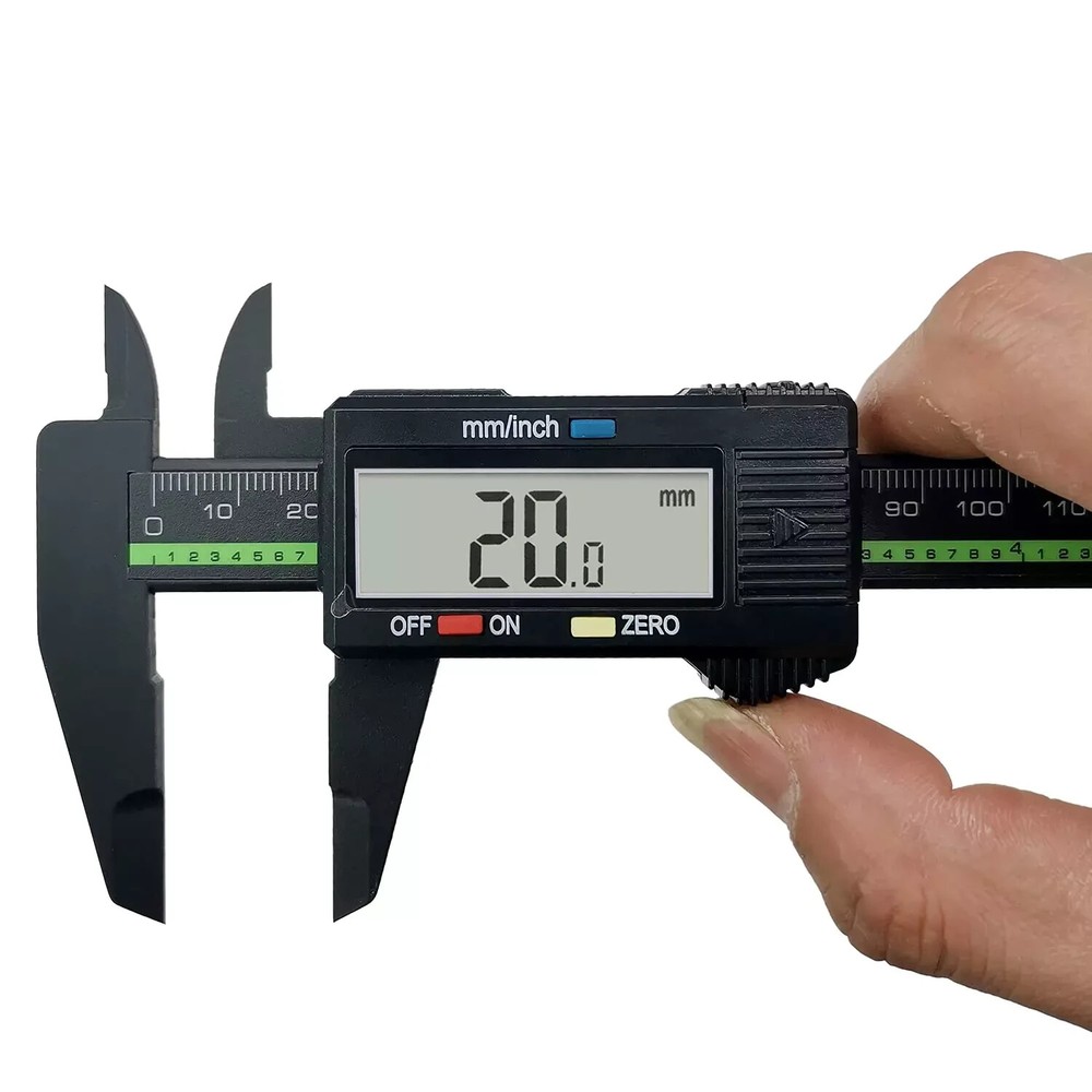 Electronic Digital Caliper Large LCD Screen 0-6"/150mm Strong Engineered Plastic