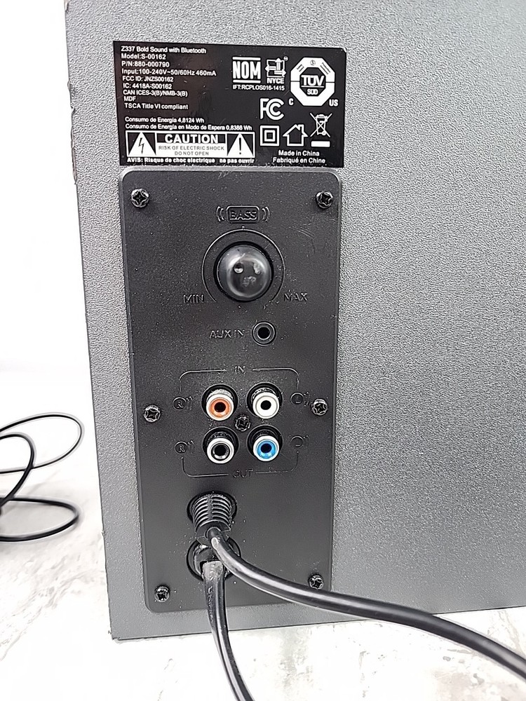 Logitech Z337 Computer Speaker System Bluetooth Subwoofer & Left Speaker *Read*