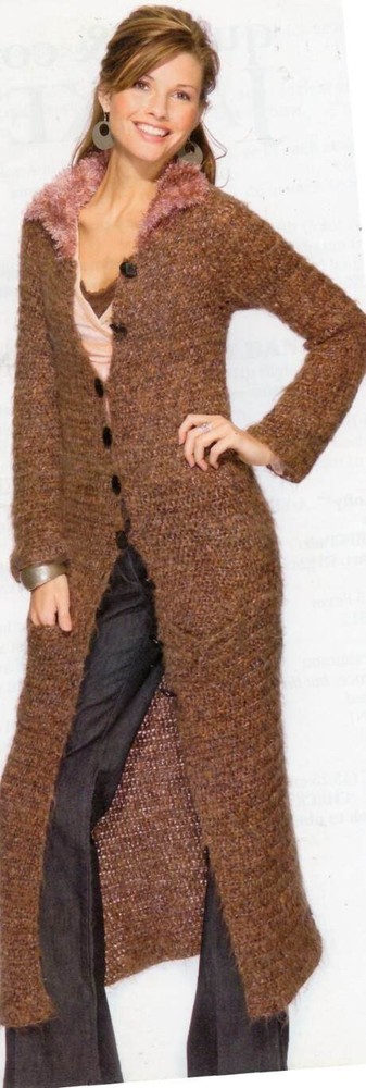 COZY CROCHETED COATS GREAT PROJECTS MUST SEE!!!