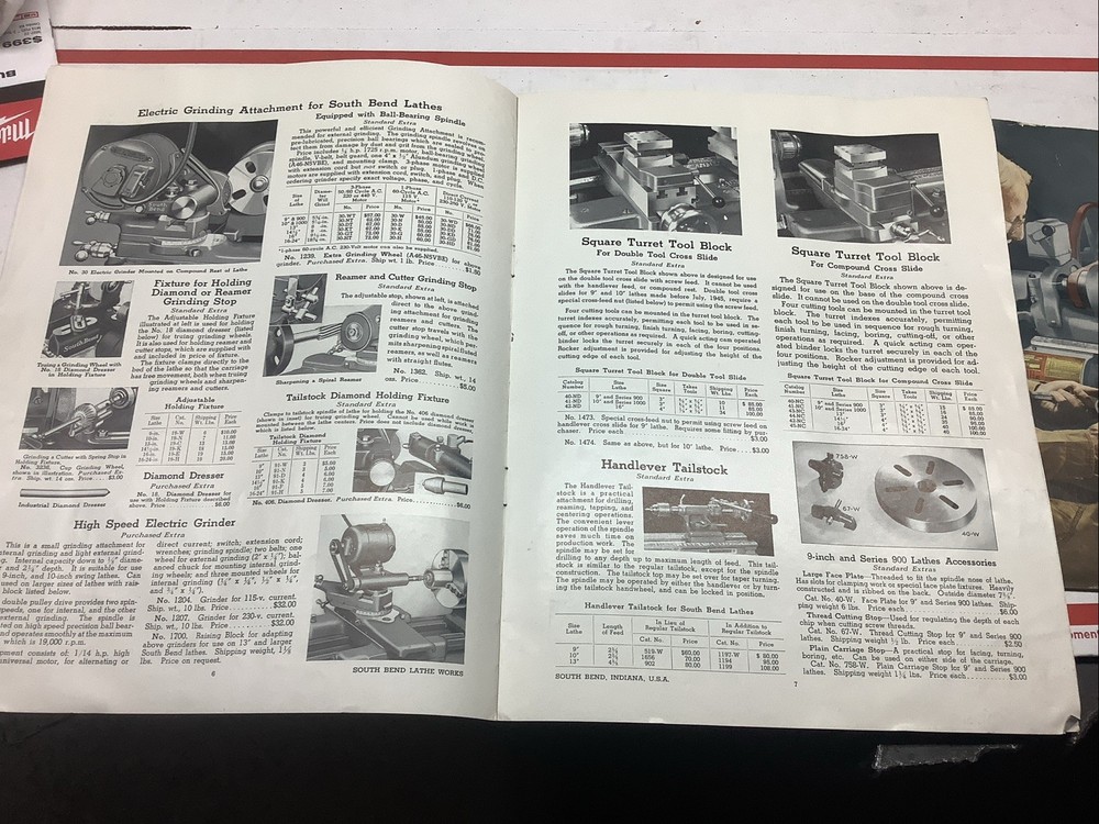 South Bend Lathe Catalog 9-g & 77-g
