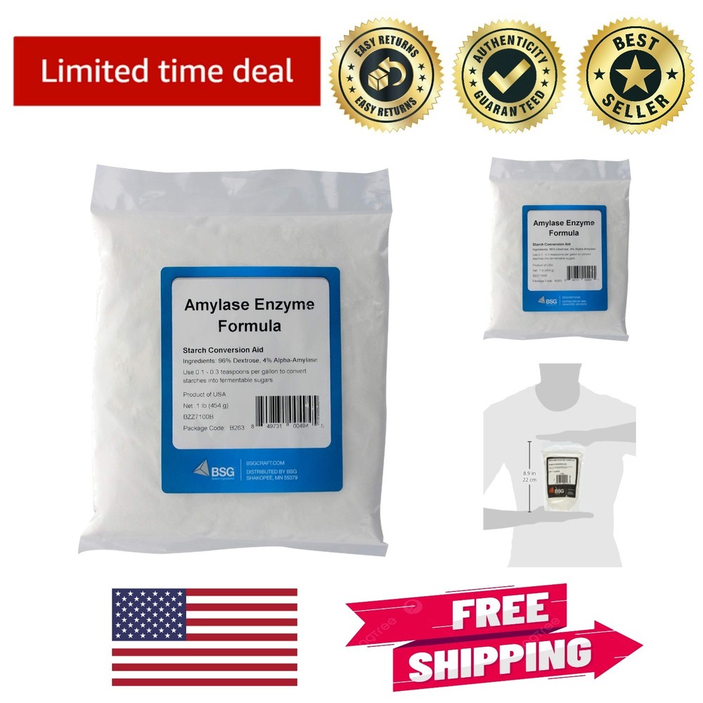 1 lb. FastRack Alpha Amylase Enzyme for Optimal Starch Conversion in Beer