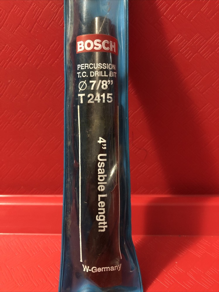BOSCH PERCUSSION T.C. DRILL BIT 7/8” INCH T2415 4" DRILL BIT