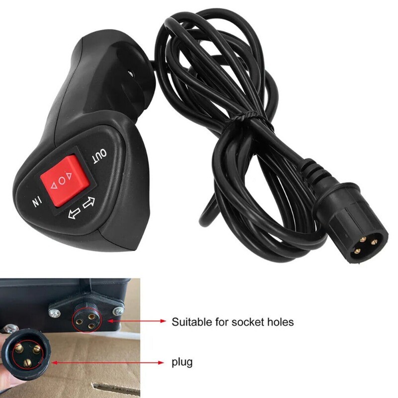 Universal Electric Winch Remote Control Controller,Winch Corded,9.2ft Hand Cable