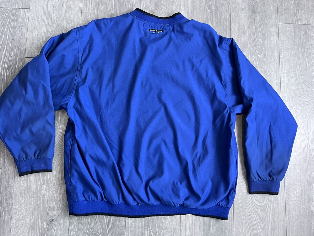 Vintage Eddie Bauer EBTEK Pullover Golf Jacket Size M Blue