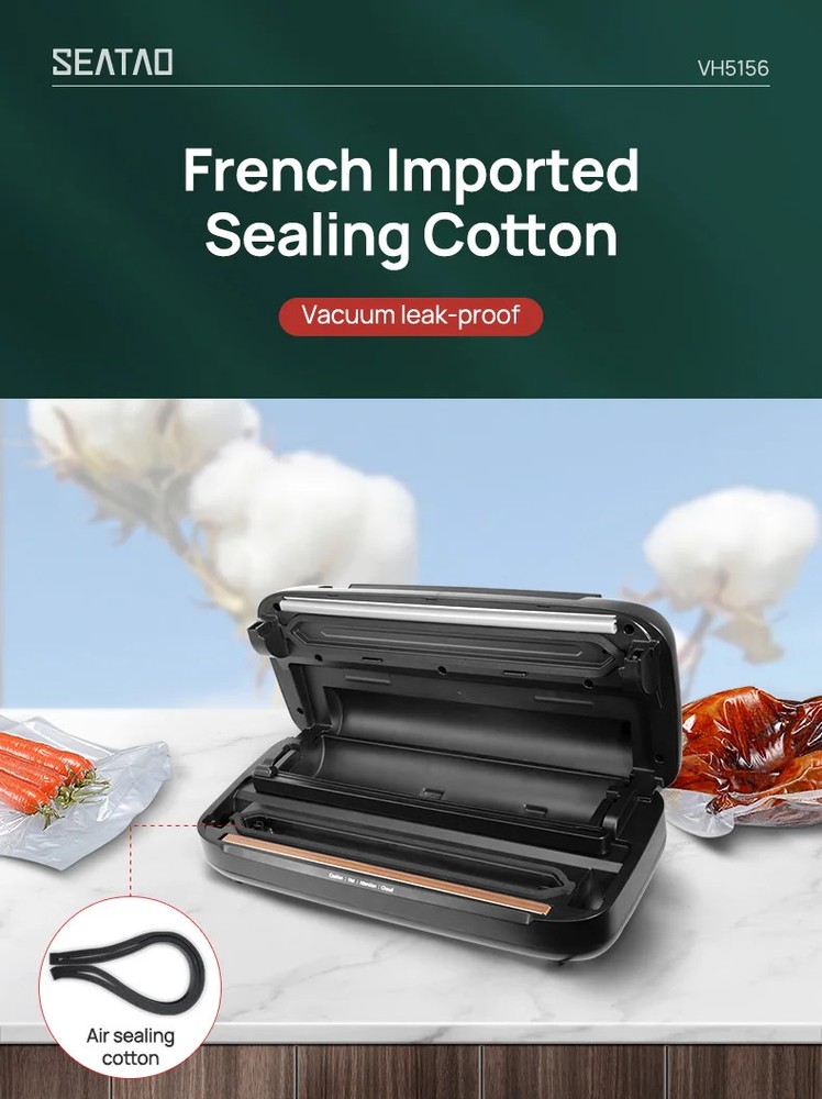 Vacuum Packing Machine Automatic Built-in Storage & Cutting Vacuums Sealer New