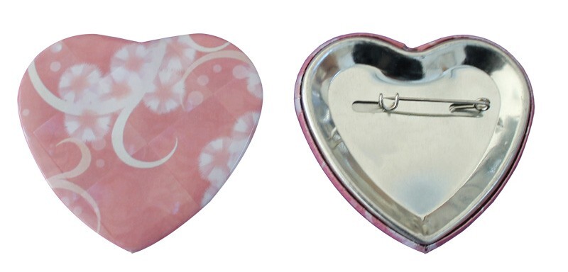 Heart Shape Pin Back Button Parts Badge Maker Craft Tool