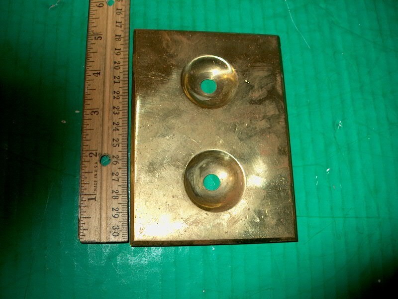 VINTAGE ROTARY SWITCH SOLID BRASS COVER SWITCH PLATE