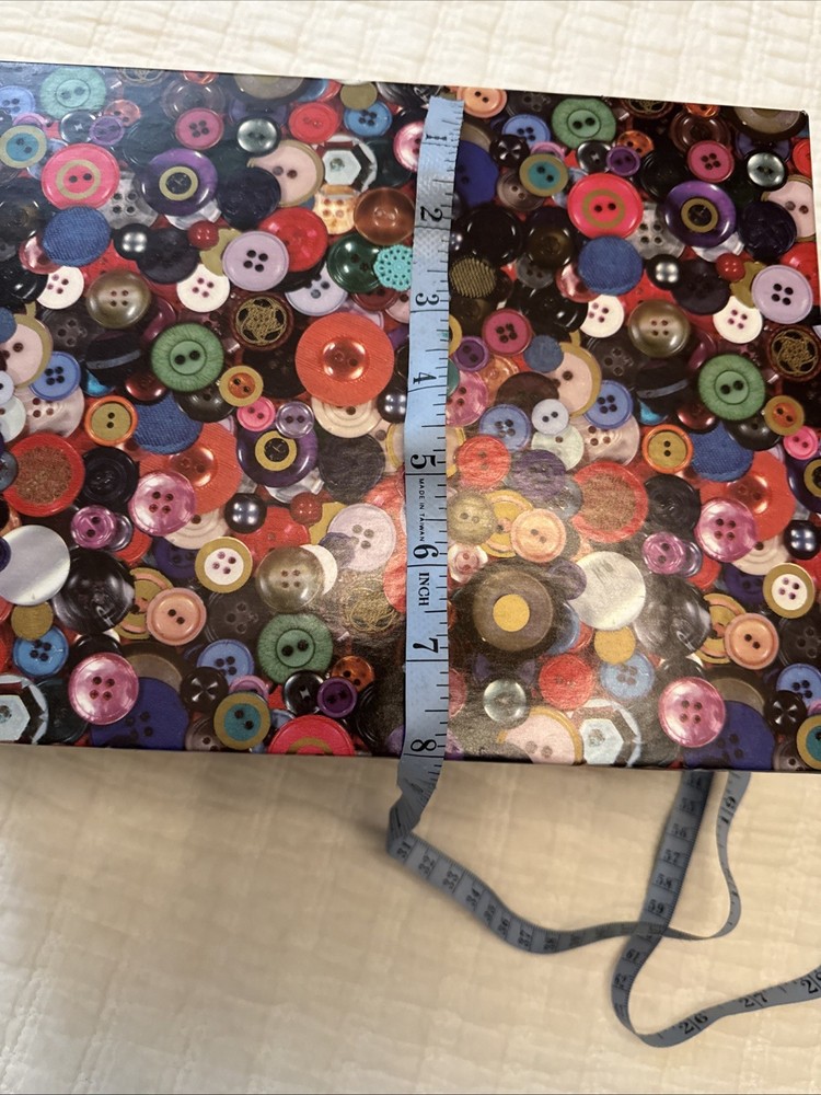 Storage Boxes(2), Assorted Buttons And Vintage Sewing Box.